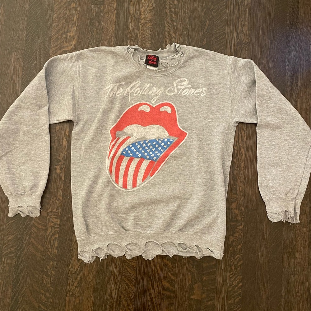 Lgrey sweatshirt Rolling Stones
